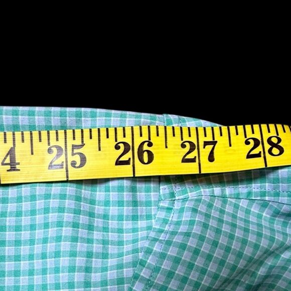 Tommy Bahama Men's XL Teal Gingham Casual Button-Down Shirt Long Sleeve‎ - Picture 10 of 10